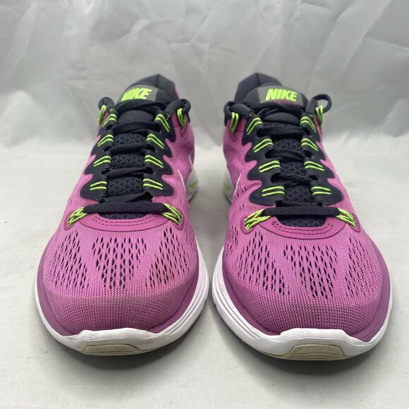 Nike Lunarglide+ 5 Running Shoes Pink/Lime Women’s Sz 6.5 (599395-610) - Picture 4 of 9